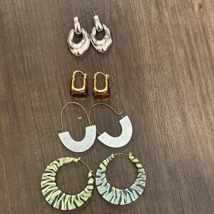 Target Silver and Gold Hoop Earrings Set